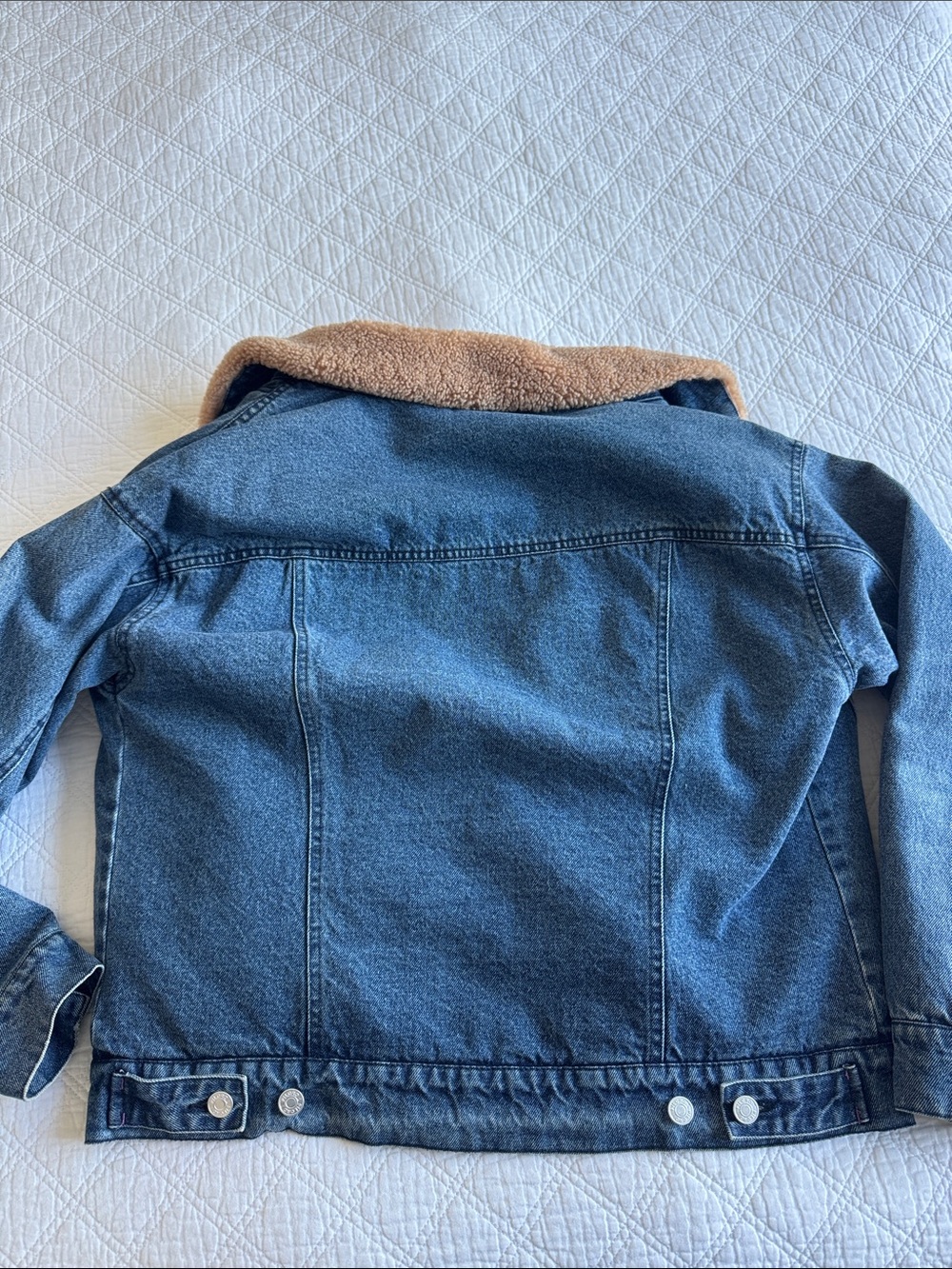 Anthropologie Pilcro women’s sherpa denim jacket - Picture 4 of 5